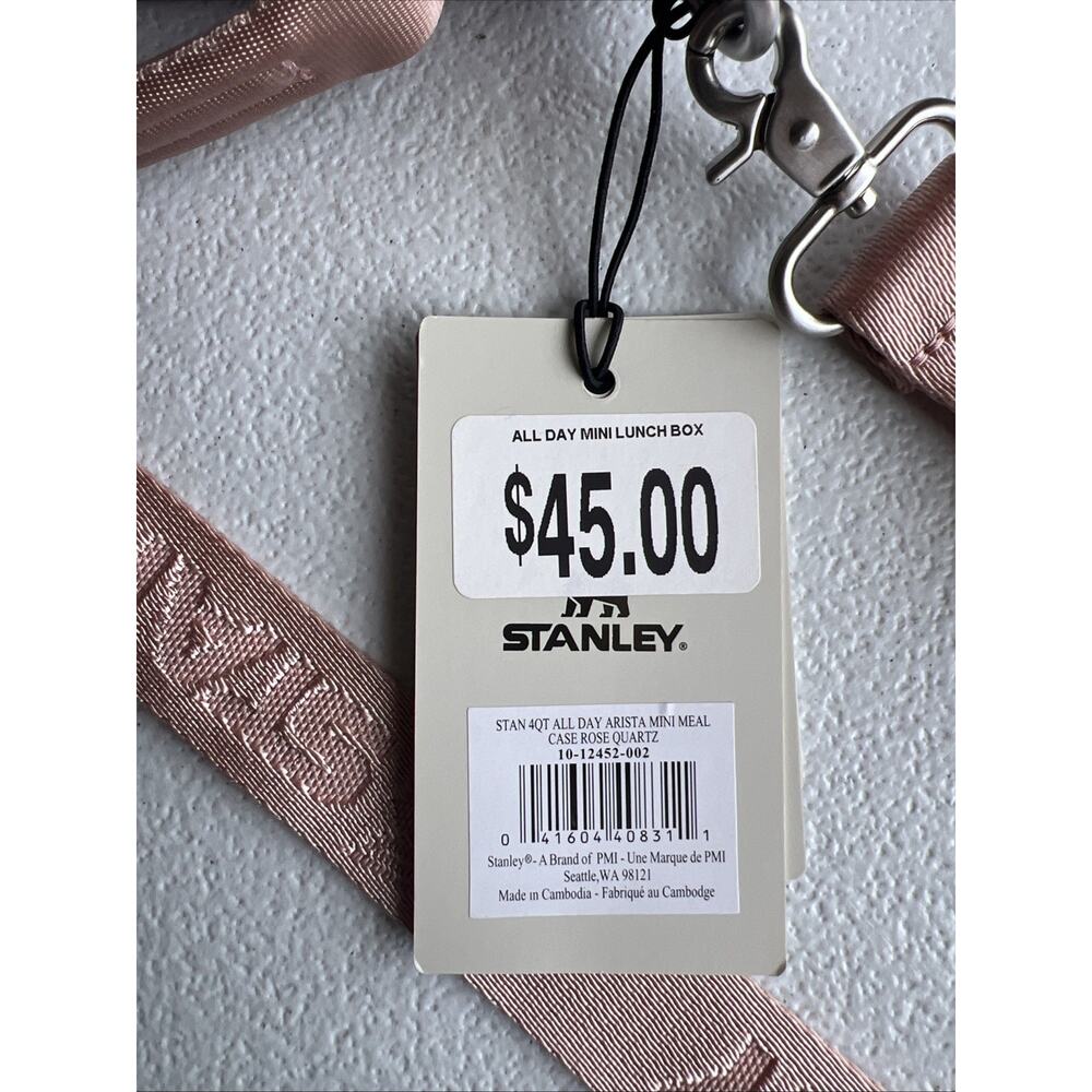 Stanley Pink and White Shoulder Lunchbox Bag - Picture 8 of 8